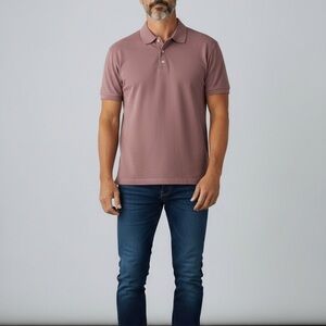 Men's Mauve Polo Shirt